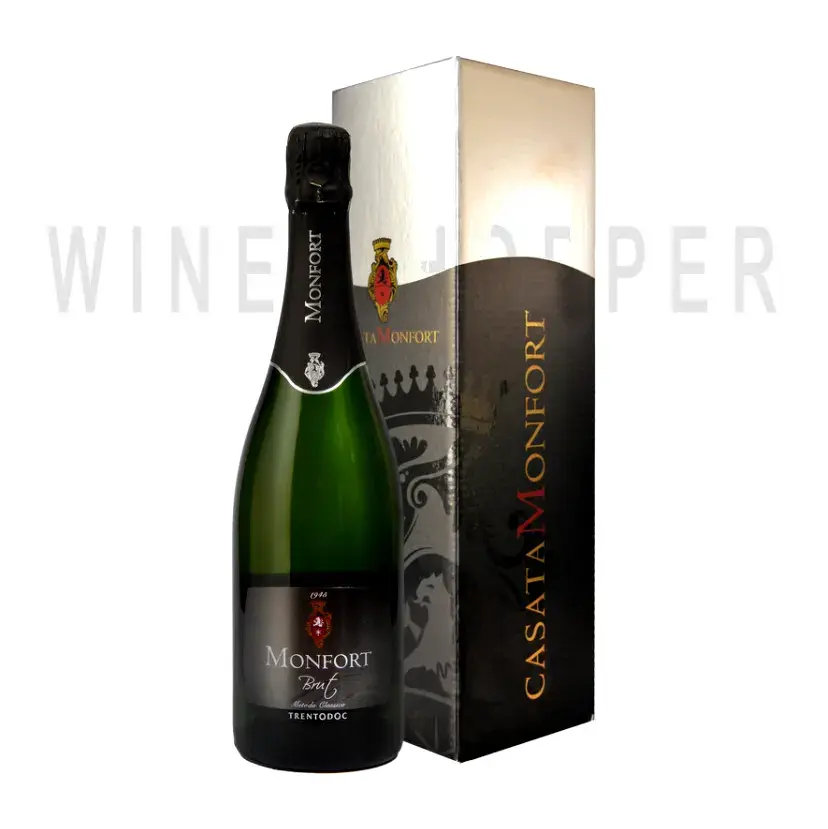 Игристое вино Casata Monfort Brut Trento DOC gift box 0.75 л