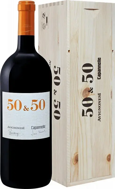 Вино Avignonesi-Capannelle, 50 & 50, 2018, wooden box, 1.5 л
