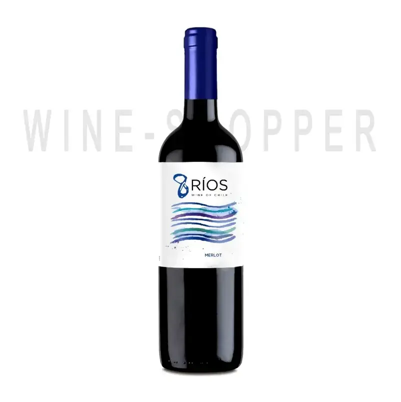 Вино 8 Rios Merlot 2021 0.75 л