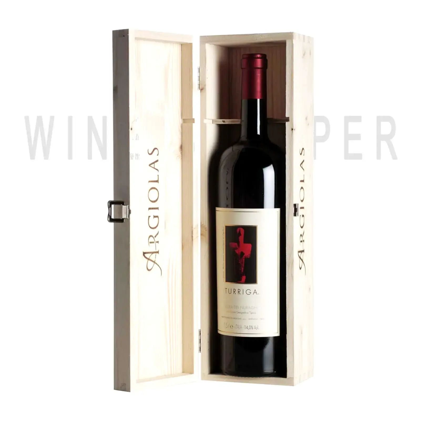 Вино Turriga Isola dei Nuraghi IGT wooden box 2018 1.5 л