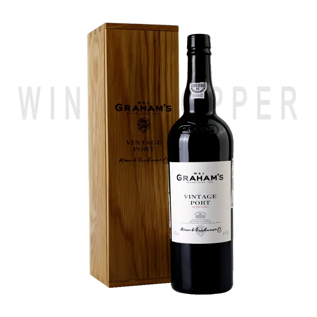 Портвейн Graham's Vintage Port 1983 in wooden box 0.75 л