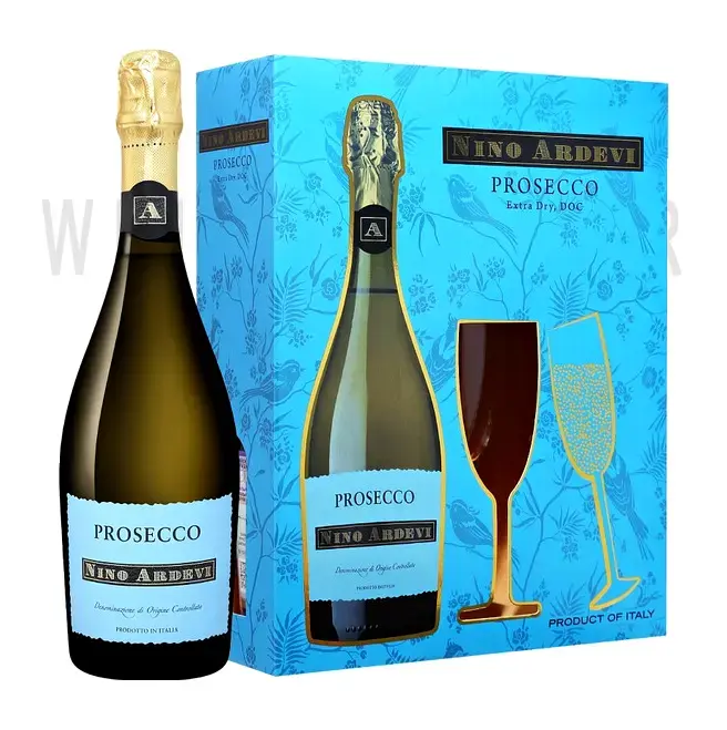  Набор Nino Ardevi Prosecco DOC Extra Dry gift box with 2 glasses