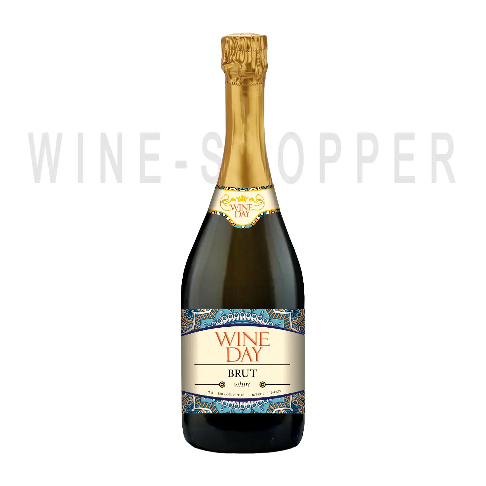 Игристое вино Wine Day White Brut 0.75 л