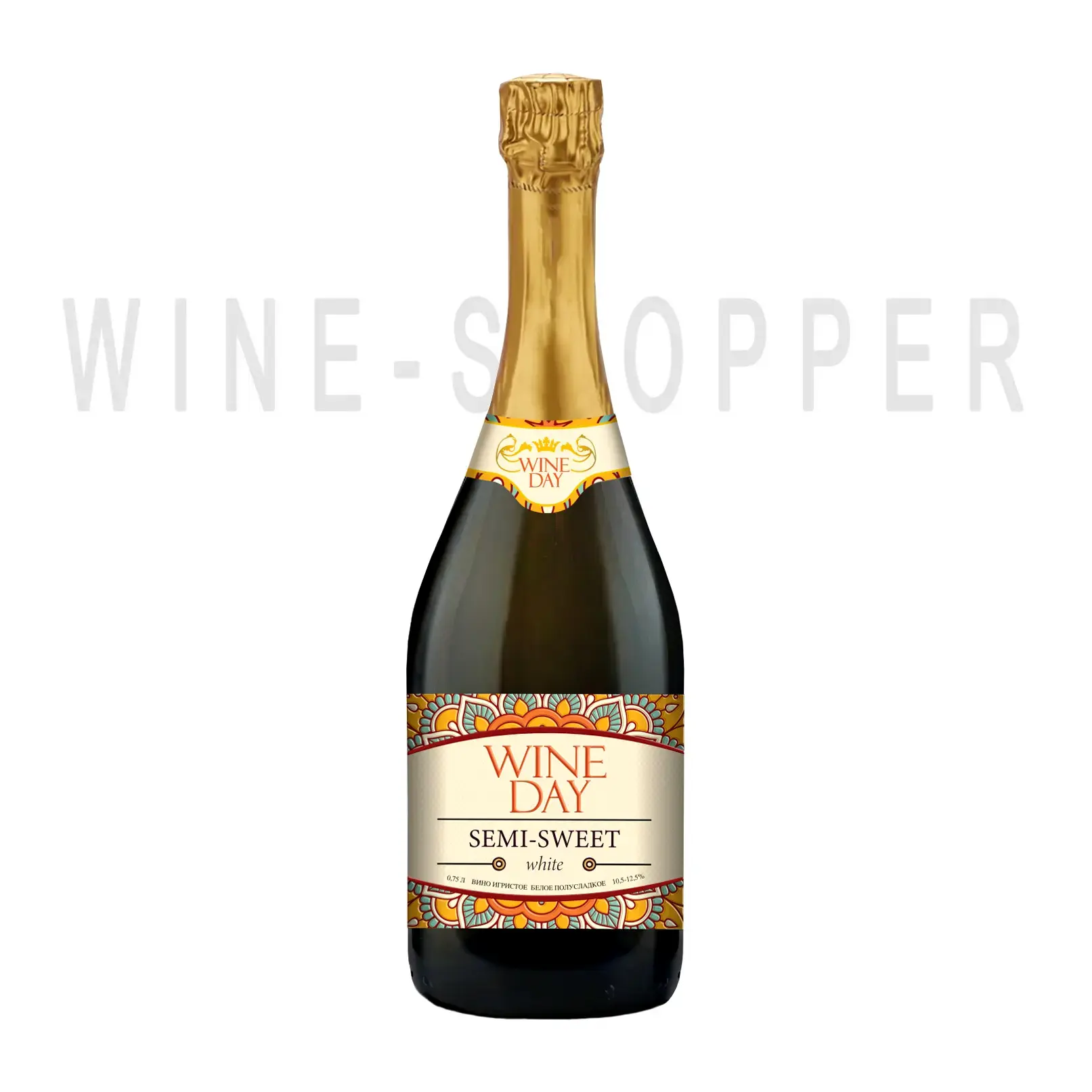 Игристое вино Wine Day White Semi-Sweet 0.75 л