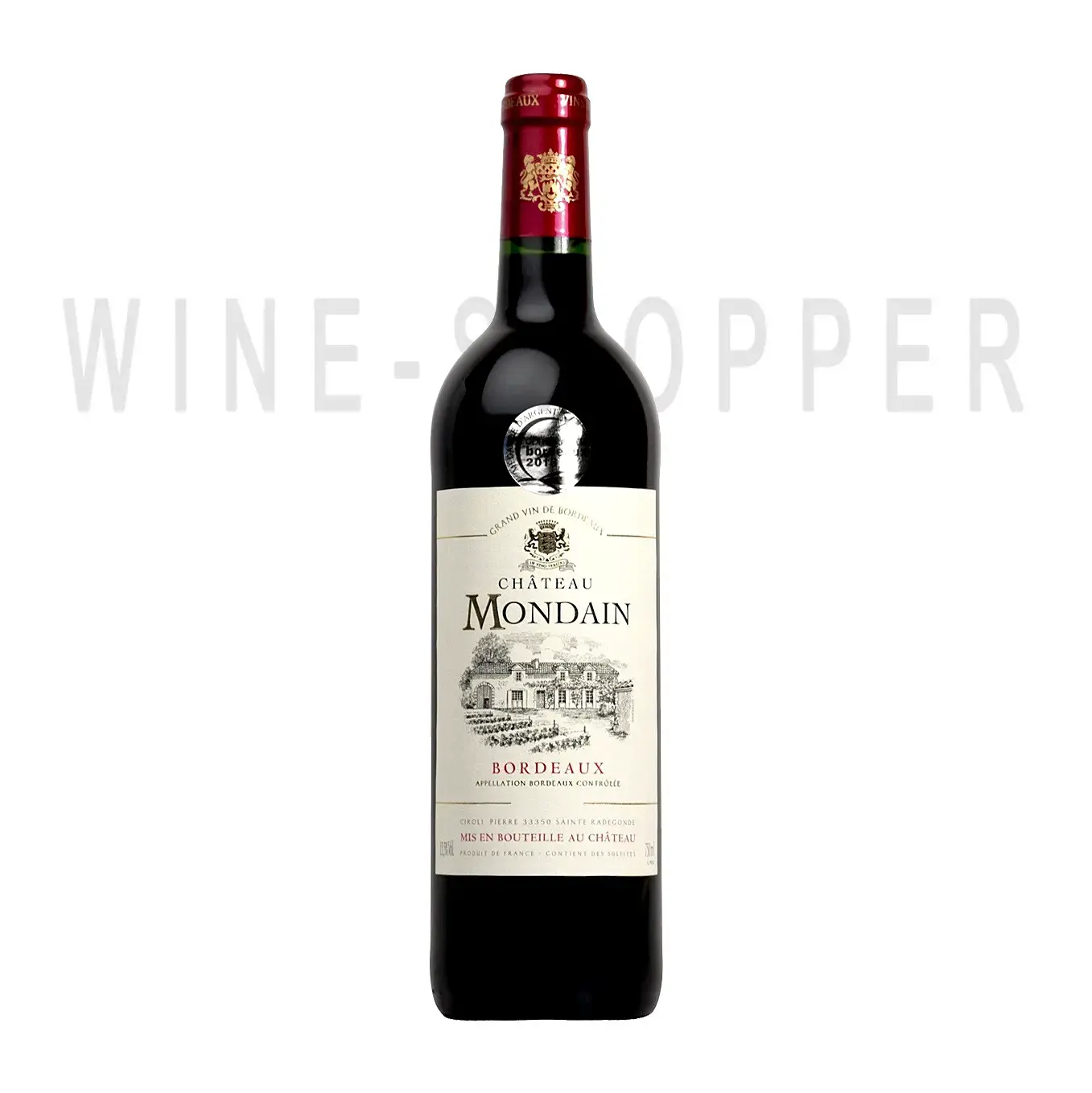 Вино Sichel Chateau Mondain Bordeaux AOC 2018 0.75 л