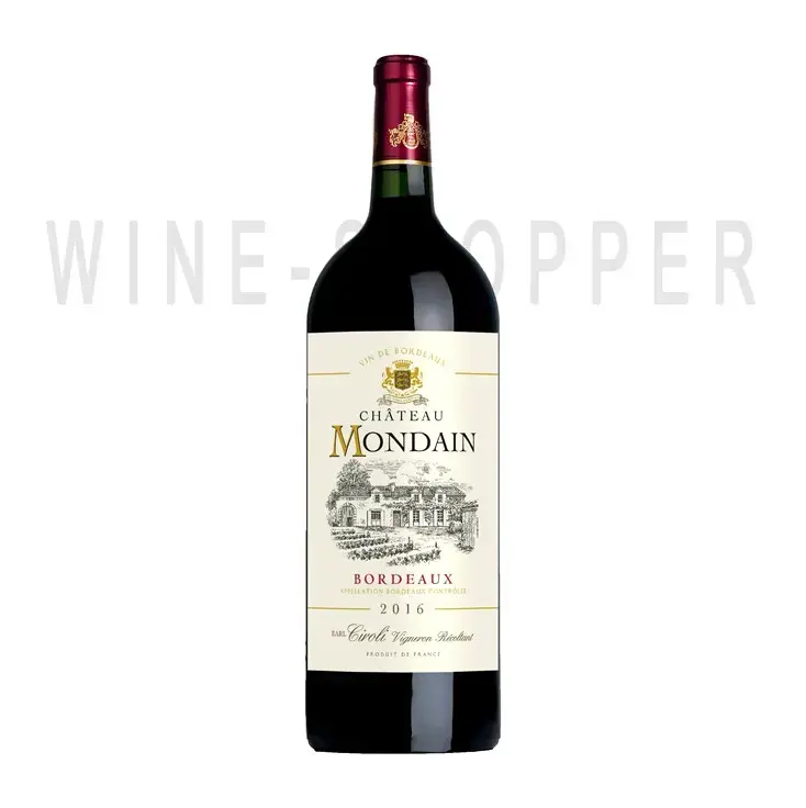 Вино Sichel Chateau Mondain Bordeaux AOC 2016 1.5 л