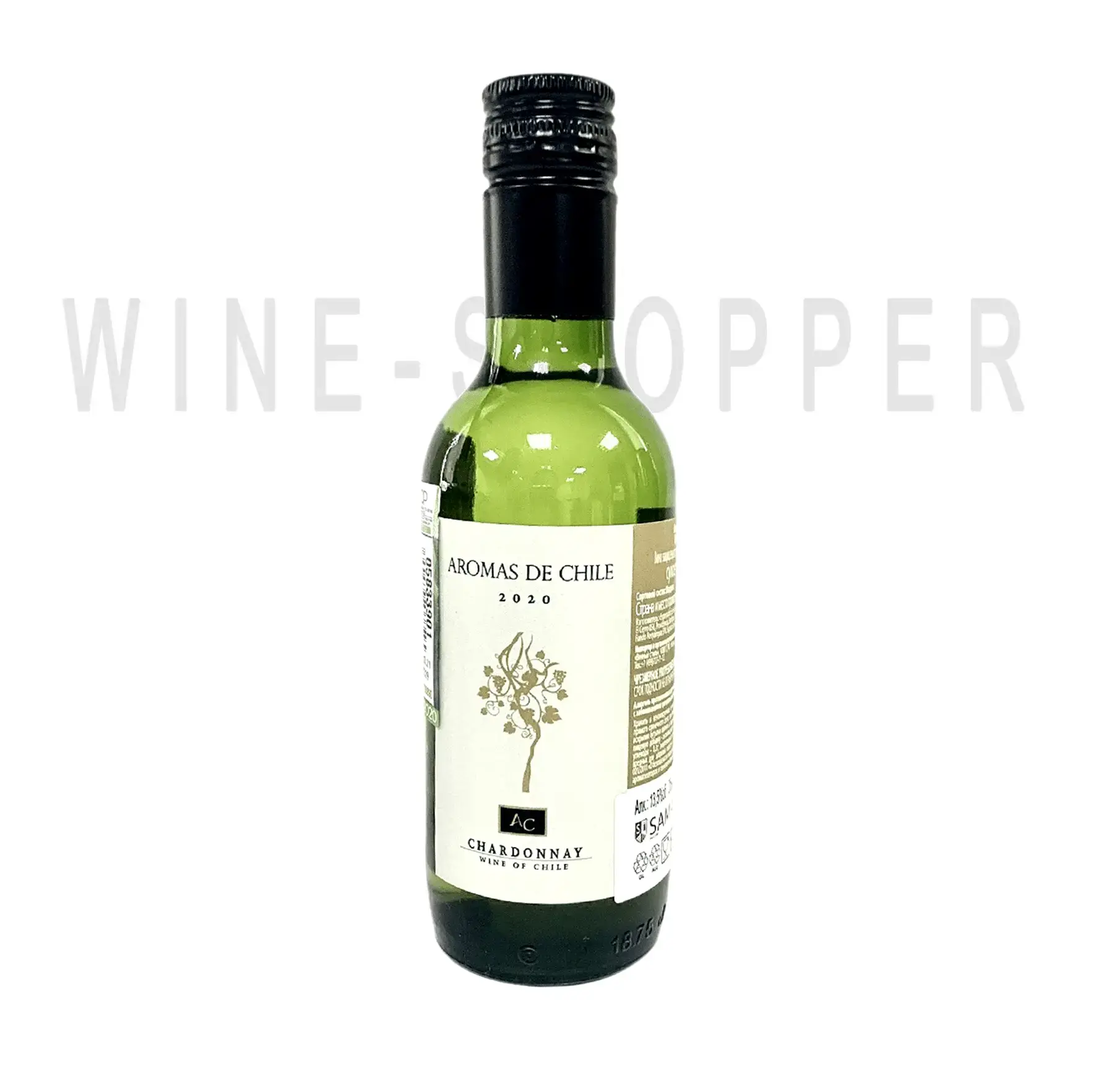 Вино Aromas de Chile Chardonnay 2021 0.187 л