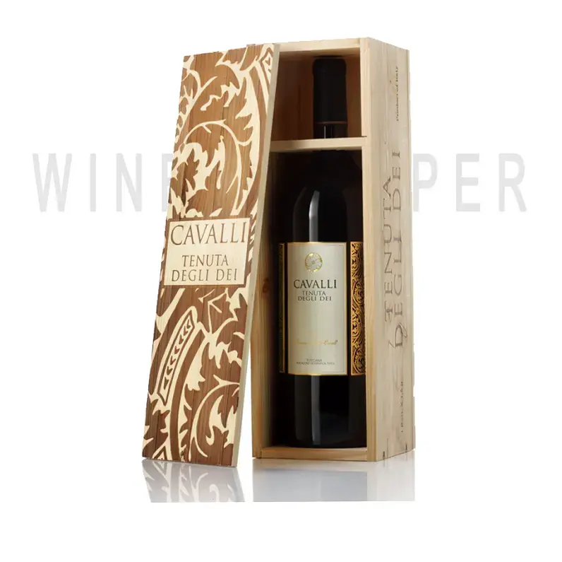 Вино Tenuta degli Dei Cavalli Toscana IGT wooden box 2007 1.5 л