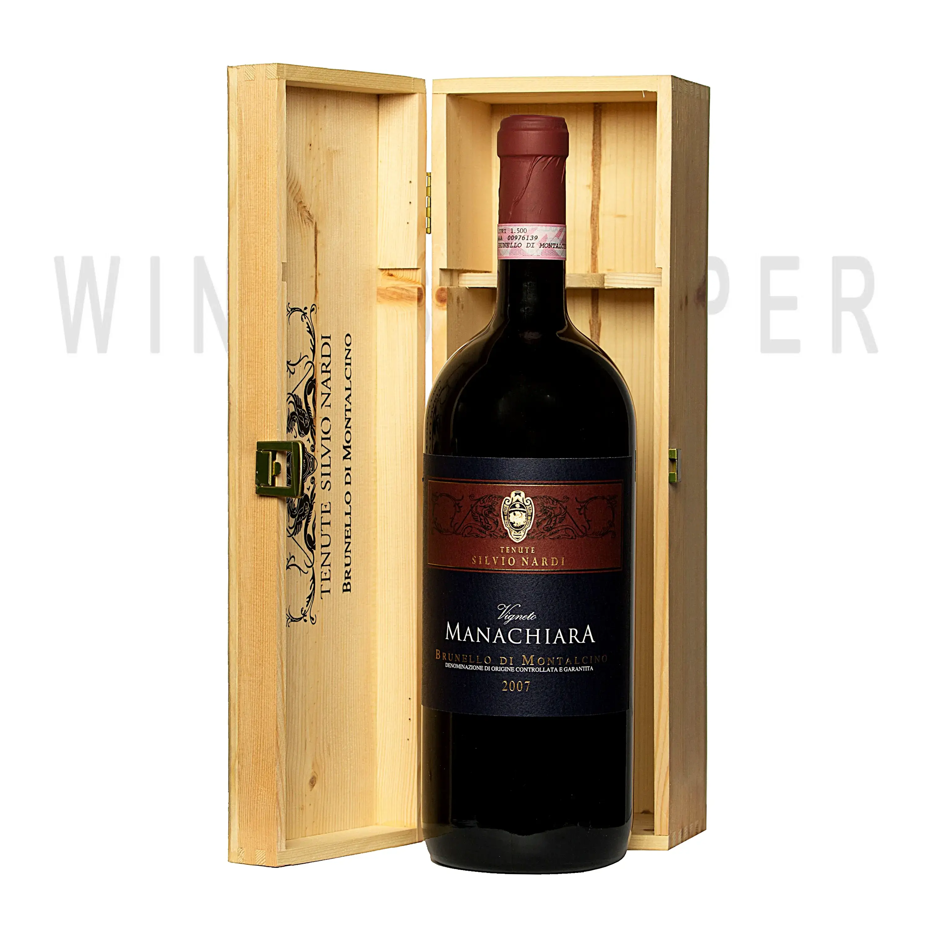 Вино Tenute Silvio Nardi Vigneto Manachiara Brunello di Montalcino DOCG wooden box 2012 1.5 л