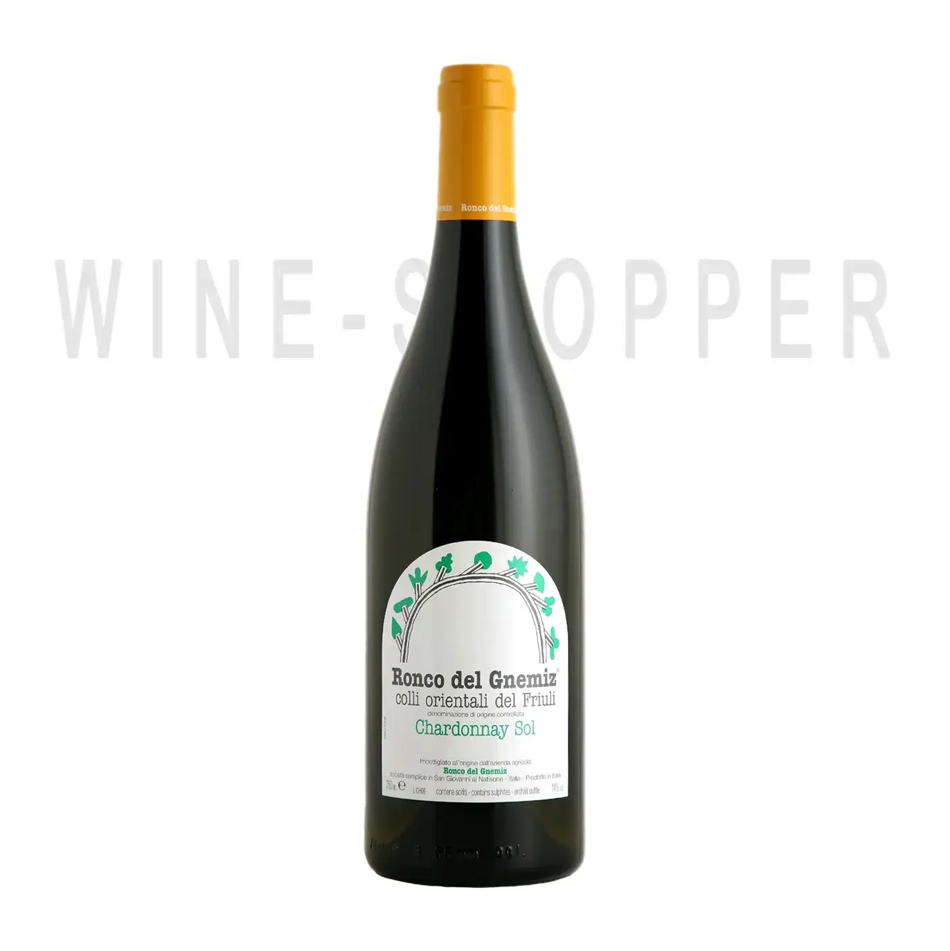 Вино Ronco Del Gnemiz Chardonnay Sol 2020 0.75 л
