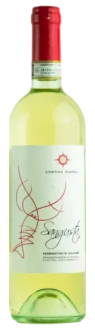 Вино SANGUSTA Vermentino di Gallura DOCG Cantina Pedres, 2021, 0.75 л