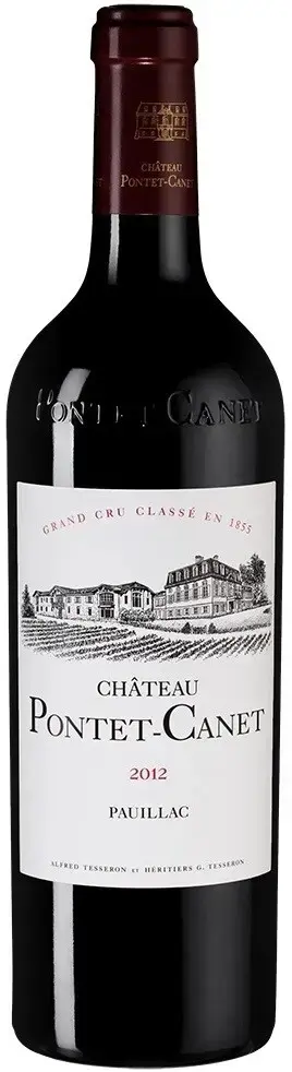Вино Chateau Pontet-Canet Pauillac AOC 5-me Grand Cru Classe, 2012, 0.75 л