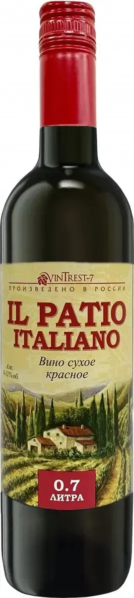 Вино Il Patio Italiano Red Dry, 0.7 л