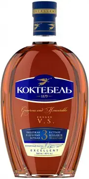 Коньяк Коктебель 3 Звезды, 1 л