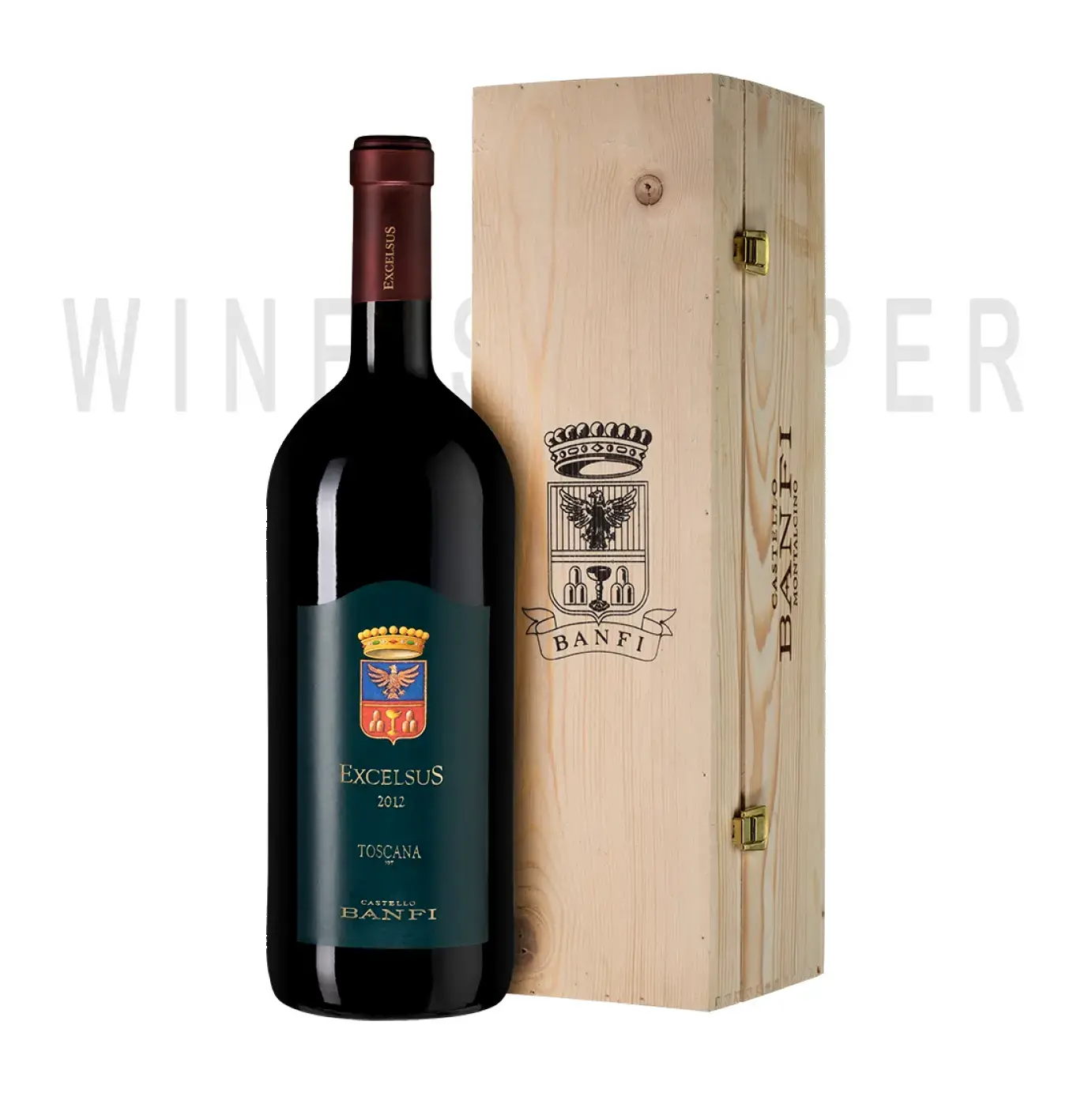 Вино Banfi Excelsus Sant'Antimo DOC 2017 wooden box 1.5 л