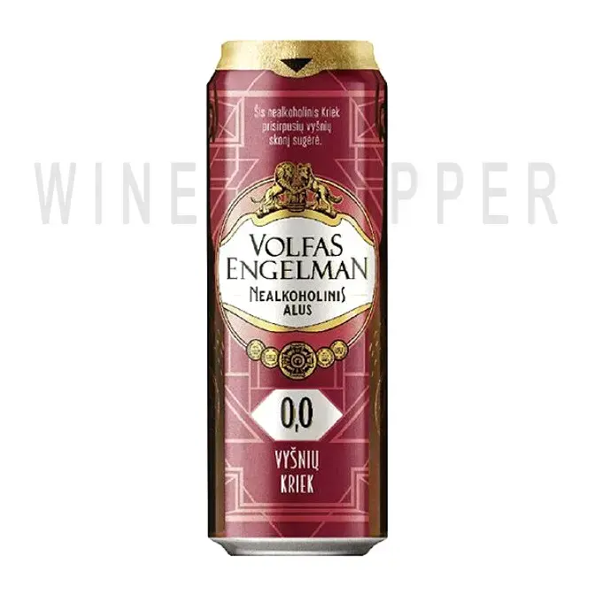 Пиво Volfas Engelman Nealkoholinis Kriek in can 0.568 л