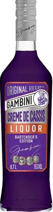 Ликер KVKZ Gambini Creme de Cassis 0.7 л