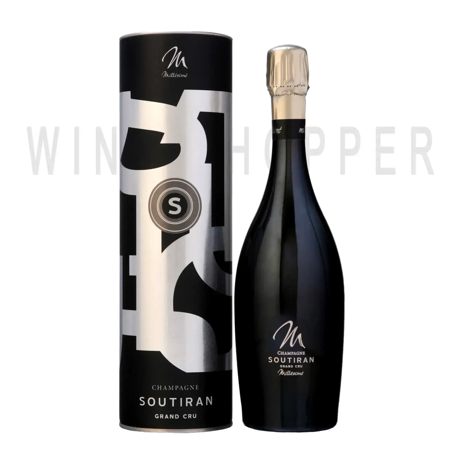 Шампанское Soutiran Grand Cru Brut Millesime Champagne AOC in tube 2016 0.75 л