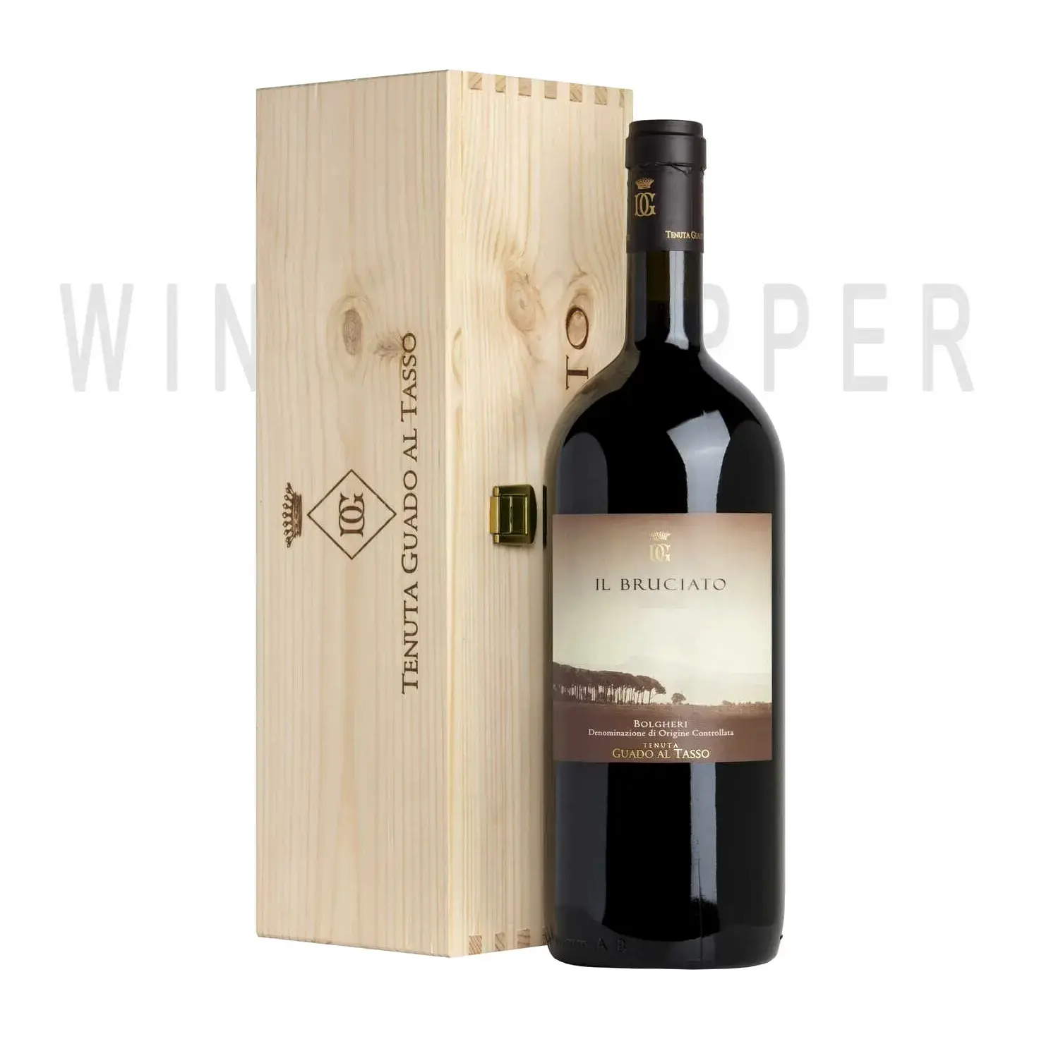 Вино Il Bruciato Bolgheri DOC 2021 wooden box 1.5 л