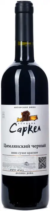 Вино Usadba Sarkel Tsimlyansky Cherny, 0.75 л