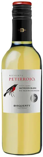 Вино Bisquertt, Petirrojo Reserve, Sauvignon Blanc, Colchagua Valley DO, 2021, 375 мл
