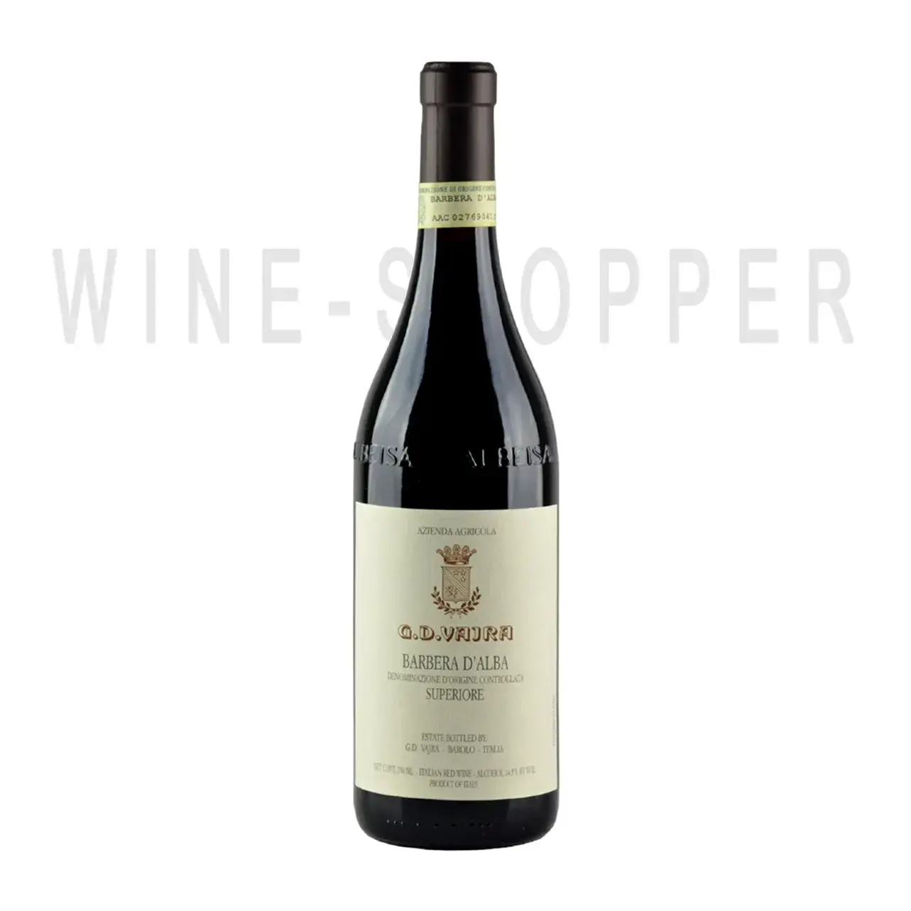 Вино Wine Barbera d 'Alba Superiore Vaira 2020 0.75 л