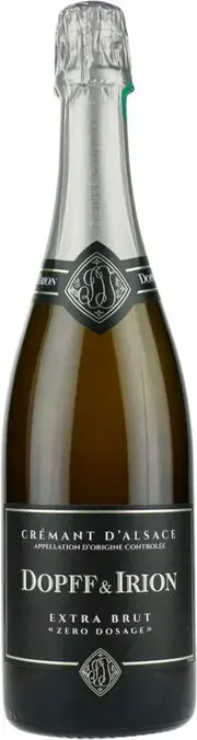 Игристое вино вино Dopff & Irion, Cremant d'Alsace AOC Extra Brut Zero Dosage, 2018, 0.75 л