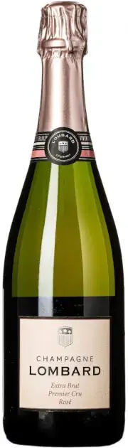 Игристое вино Champagne Lombard, Extra Brut Premier Cru Rose, 2018 0.75л