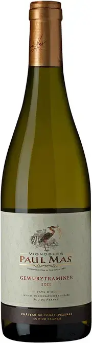 Вино Paul Mas Gewurztraminer, Pays d'Oc IGP, 2022, 0.75 л 