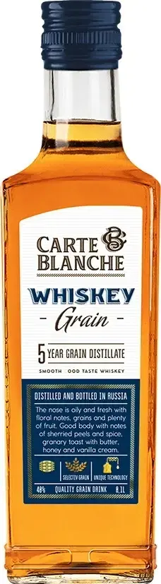 Виски Carte Blanche Grain, 0.1 л