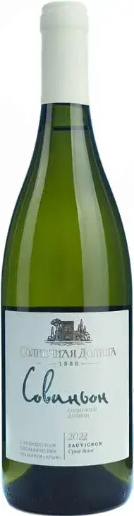 Вино Solnechnaya Dolina Sauvignon, 2022, 0.75 л