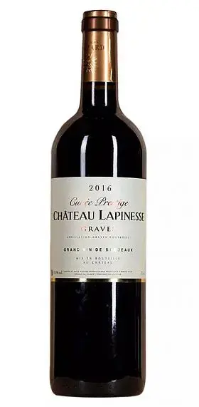 Вино Chateau Lapinesse Cuvee Prestige Rouge AOC Graves 2016 0.75л