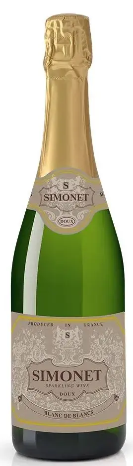 Игристое вино вино Simonet Blanc de Blancs Doux, 0.75 л