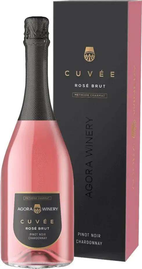 Игристое вино вино Agora Cuvee Pinot Noir Chardonnay Brut, gift box, 0.75 л