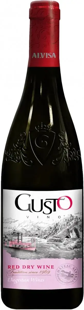 Вино Gusto Red Dry, 0.75л