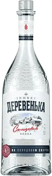 Водка Зимняя деревенька На солодовом спирте, 0.5 л