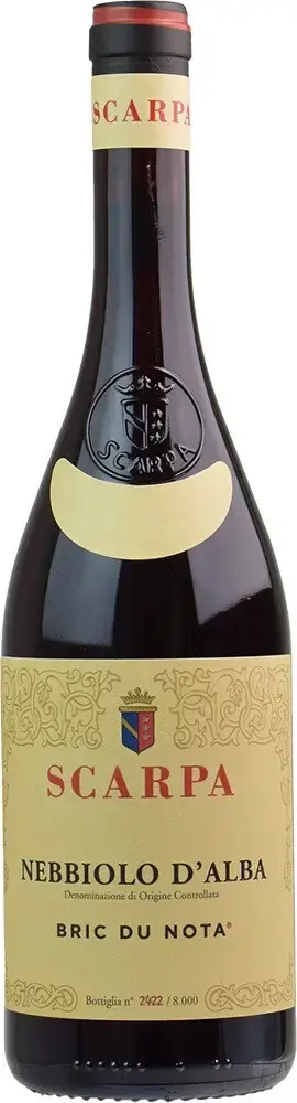 Вино Scarpa Bric du Nota Nebbiolo d'Alba DOC, 2020, 0.75 л
