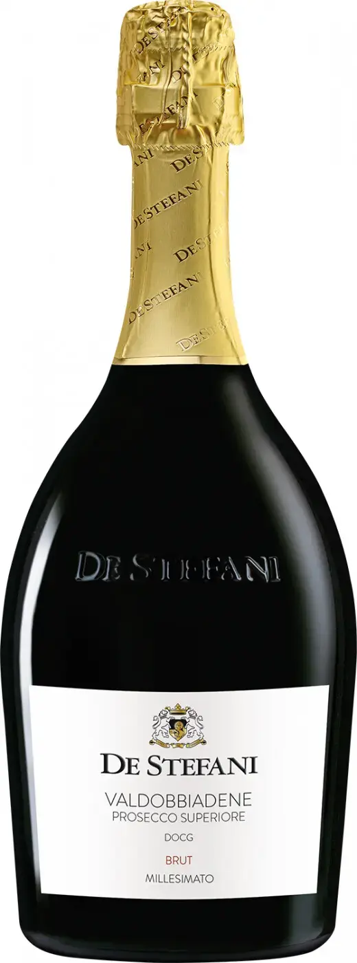 Игристое вино вино De Stefani Valdobbiadene Prosecco Superiore DOCG Brut Millisimato, 2021, 0.75 л