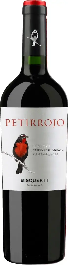 Вино Bisquertt Petirrojo Reserva Cabernet Sauvignon Colchagua Valley DO, 2022, 0.75 л