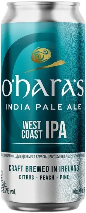 Пиво Carlow O'Hara's West Coast IPA, in can, 0.44 л
