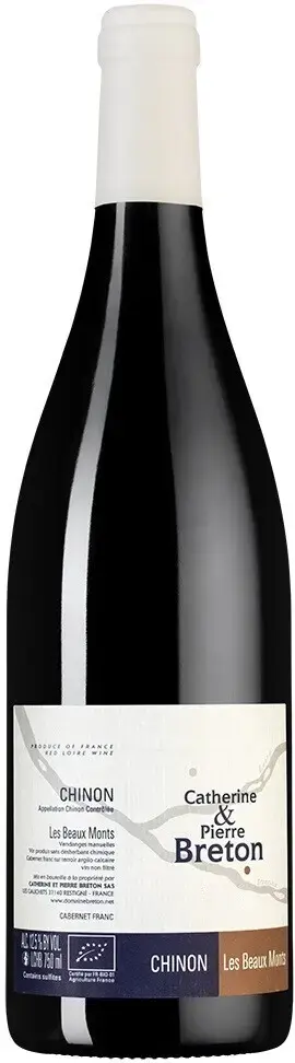 Вино Catherine & Pierre Breton Chinon Les Beaux Monts AOC, 2021, 0.75 л
