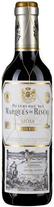 Вино Herederos del Marques de Riscal Reserva, Rioja DOC, 2019, 0.375 л