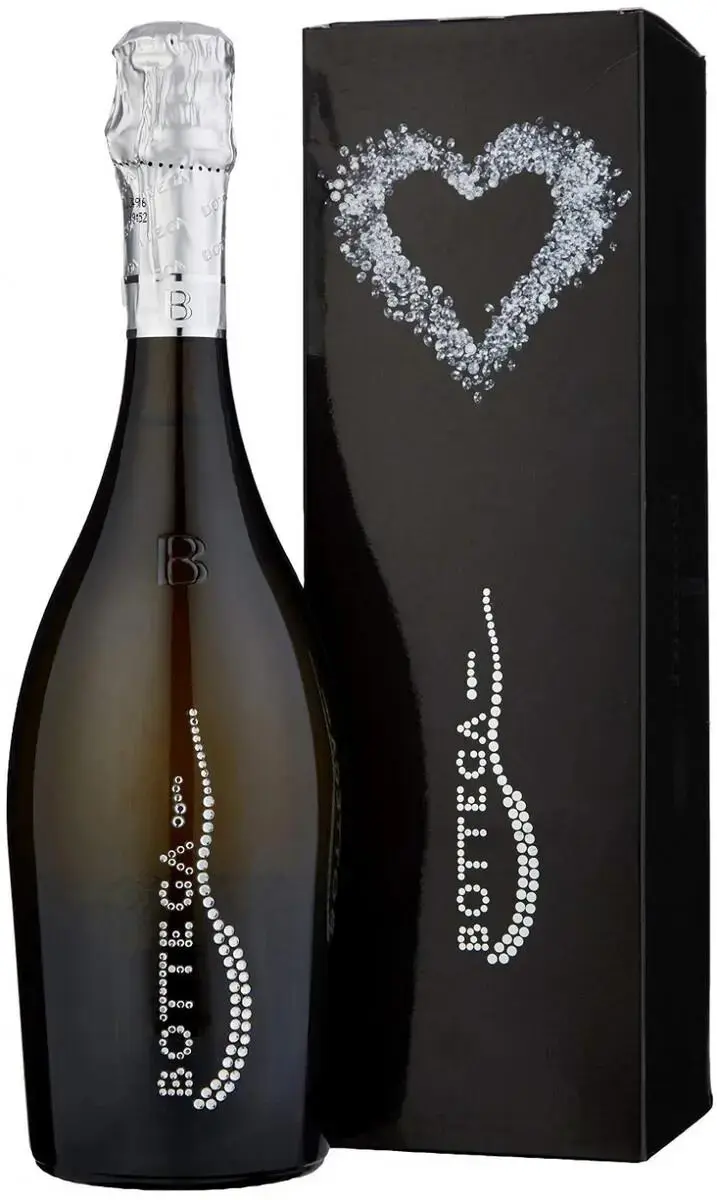Игристое вино Bottega Diamond Pinot Nero Spumante Brut, gift box, 2022, 0.75 л