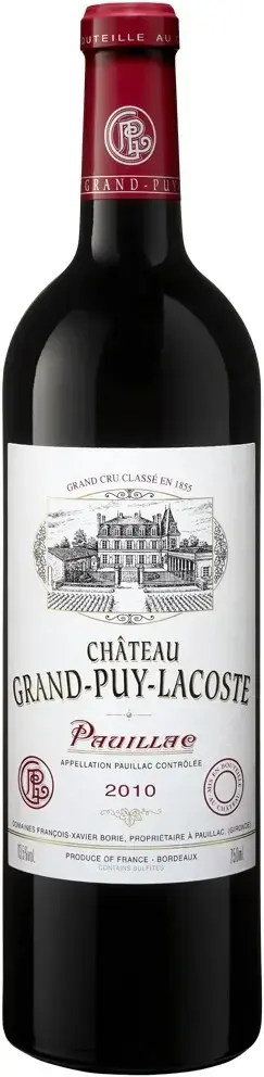Вино Chateau Grand-Puy-Lacoste Pauillac AOC, 2010, 0.75 л