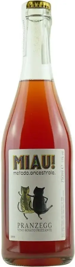 Игристое вино Pranzegg MIAU! Ancestral Rosato Frizzante, 2022, 0.75 л