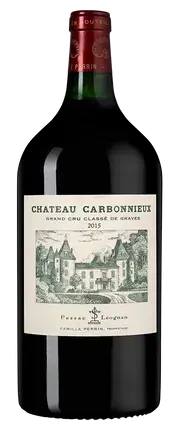 Вино Chateau Carbonnieux Rouge, Pessac-Leognan AOC Grand Cru Classe de Graves, 2015, 3 л