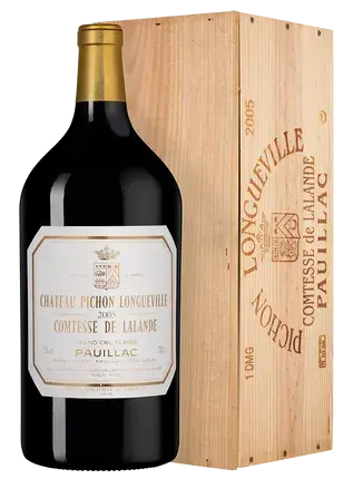 Вино Chateau Pichon-Longueville Comtesse de Lalande Pauillac AOC 2-me Grand Cru Classe, wooden box, 2005, 3.0 л