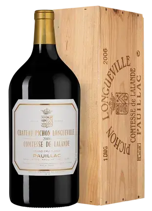 Вино Chateau Pichon-Longueville Comtesse de Lalande Pauillac AOC 2-me Grand Cru Classe, wooden box, 2006, 3.0 л