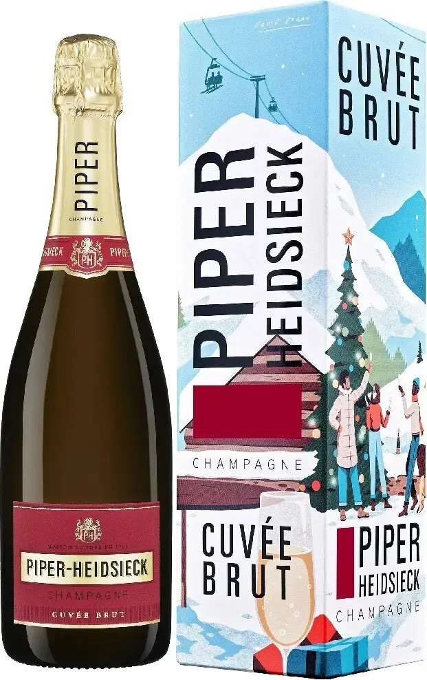 Шампанское Piper-Heidsieck Brut, gift box Winter Limited Edition, 2020, 0.75 л