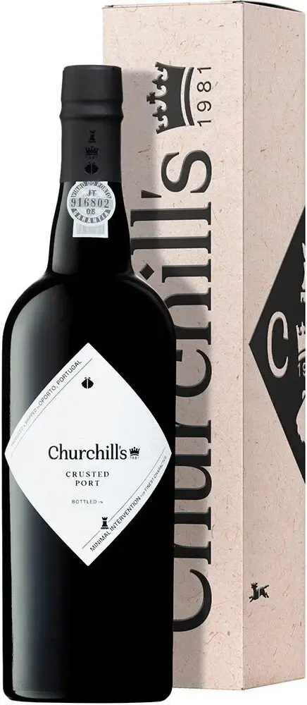 Портвейн Churchill's Crusted Port bottled in 2008, New Year's gift box, 0.75 л